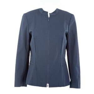 Lafayette 148 New York Janina Mandarin Collar Jacket